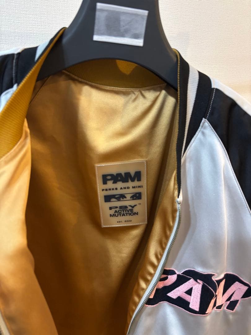 PAM スカジャン シルバー ブラック