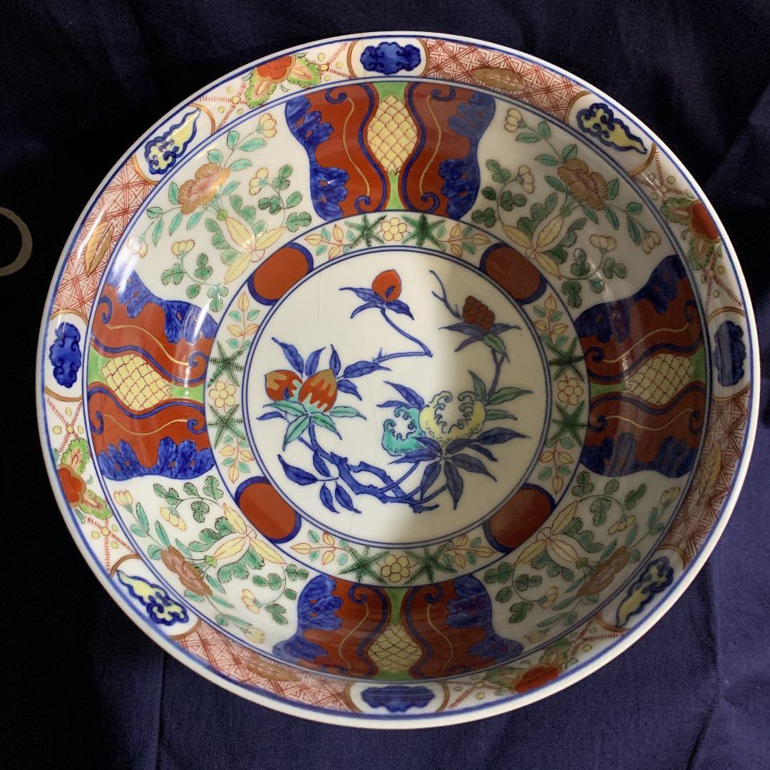 今泉今右衛門 鬼灯 今右衛門古陶磁 大鉢 訳あり アンティーク　金継ぎ用に