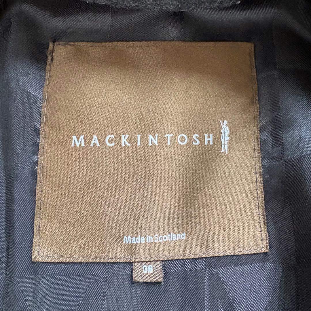 美品　マッキントッシュ　トレンチコート　ウールコート　着用感M 黒系　英国製