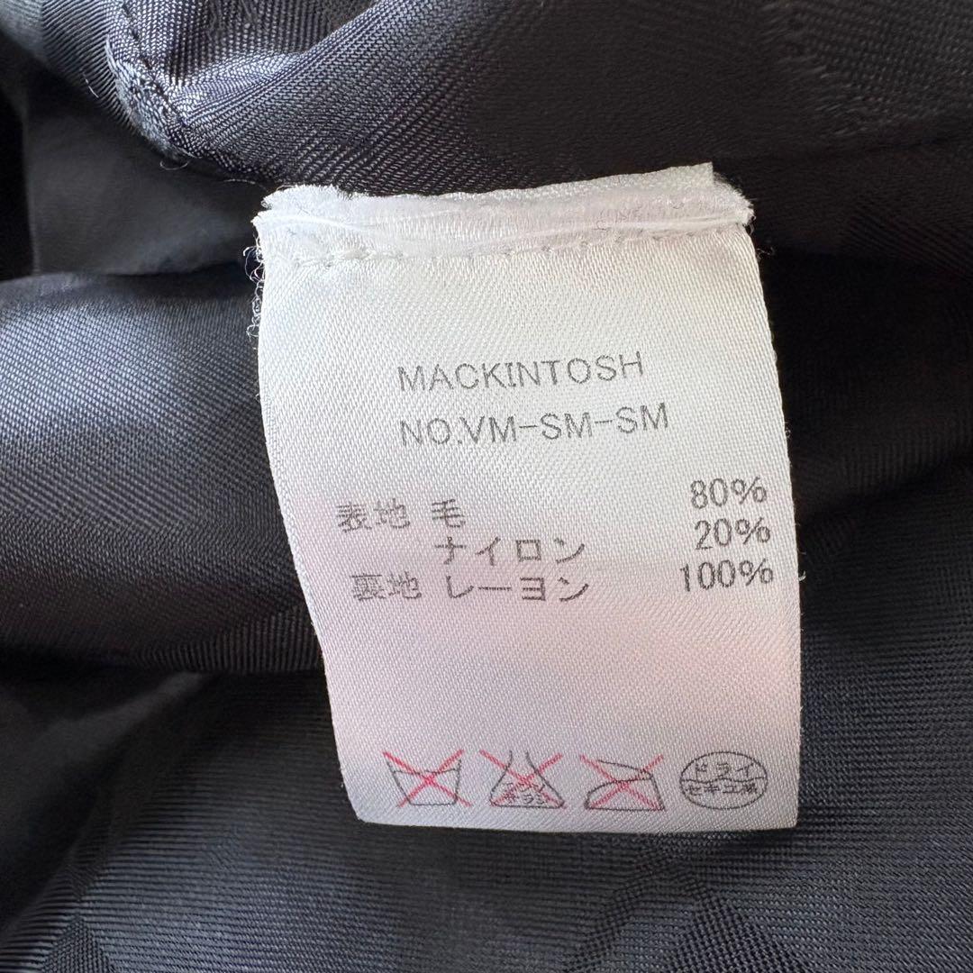 美品　マッキントッシュ　トレンチコート　ウールコート　着用感M 黒系　英国製