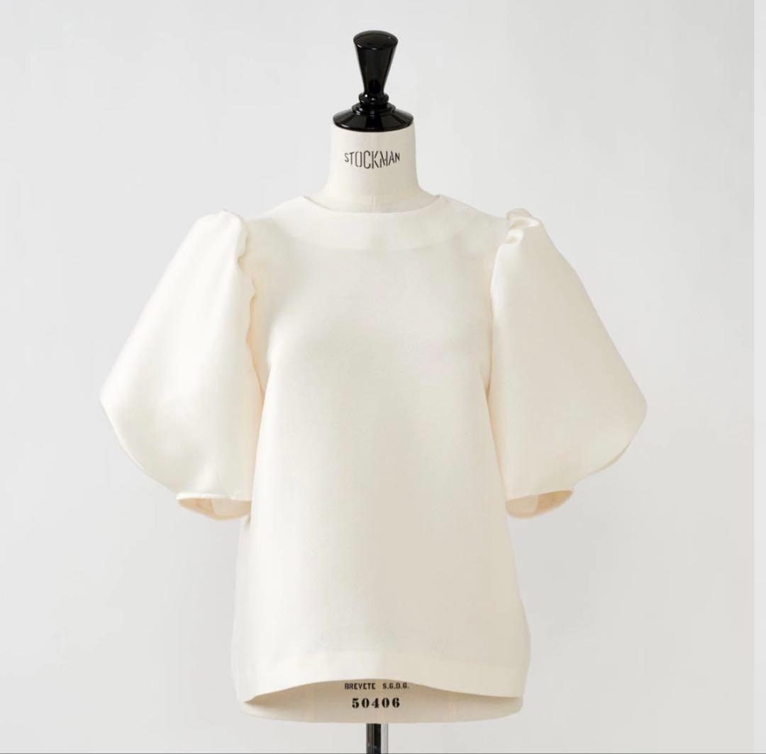 heve へイヴ　シアーバブリーBL バブリーブラウス　バニラ