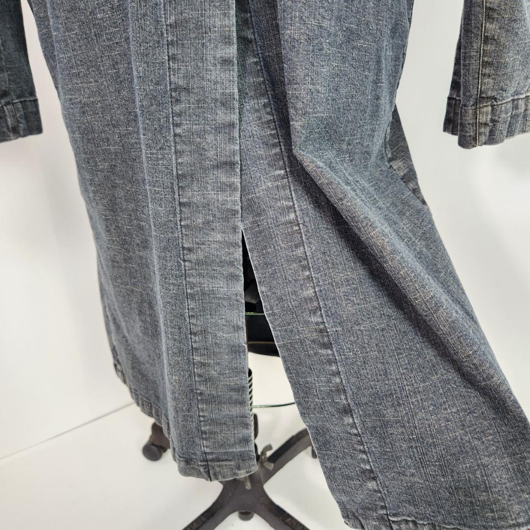 バーバリー ロンドン BURBERRY デニムトレンチコート L ノバチェック