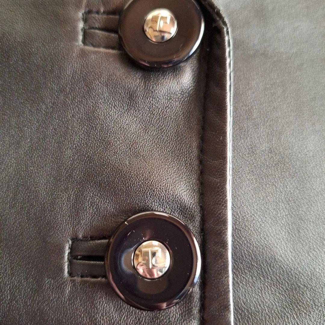 courrèges 黒 レザージャケット