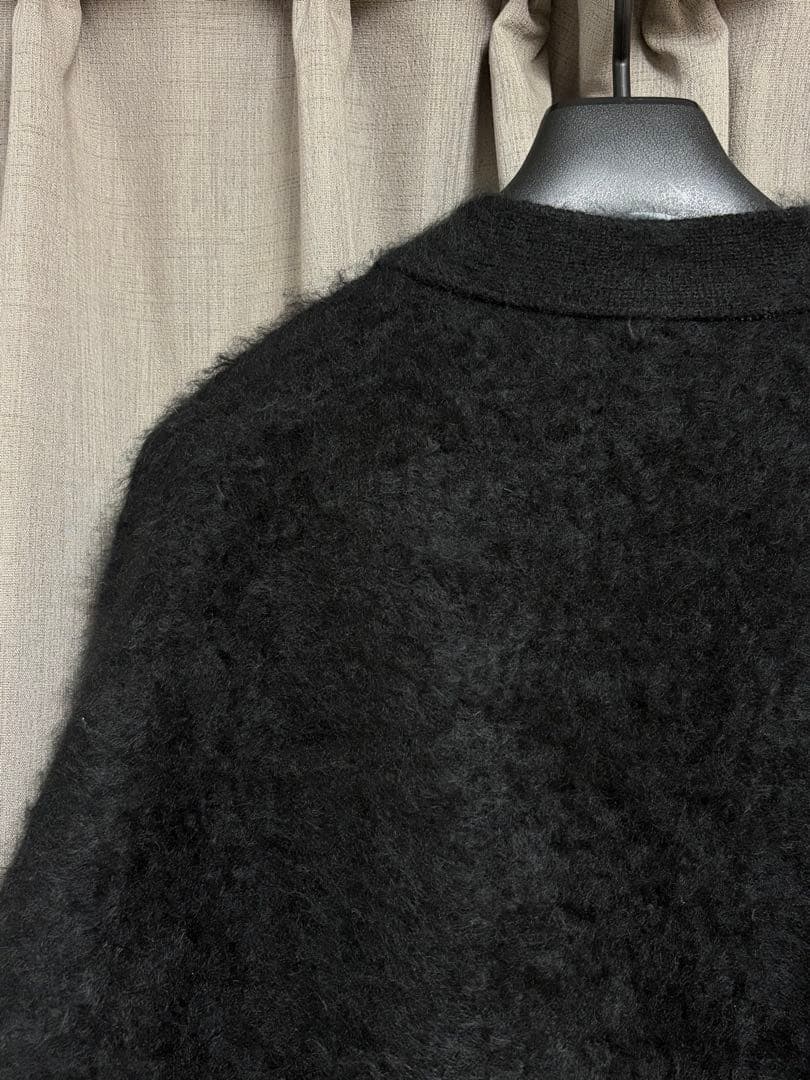 る*い様 【美品】MAATEE&SONS カシミヤシャギーカーディガン ブラック