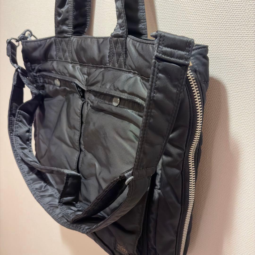 PORTER TANKERタンカー 2WAY トートバッグ ブラック×オレンジ