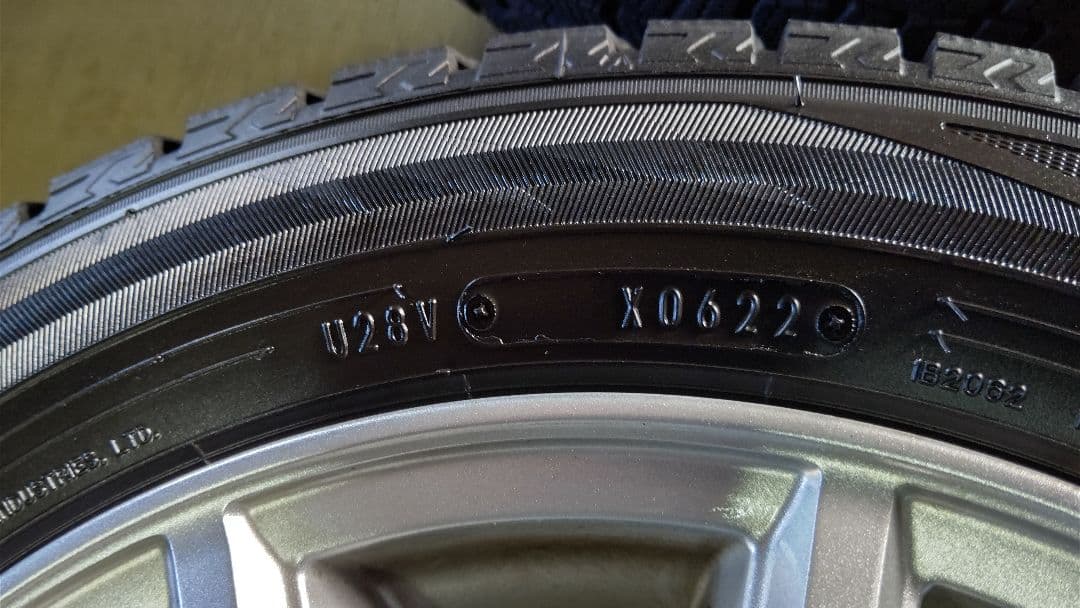 naoダンロップ 155/65R14 ホイール付き 4本セット