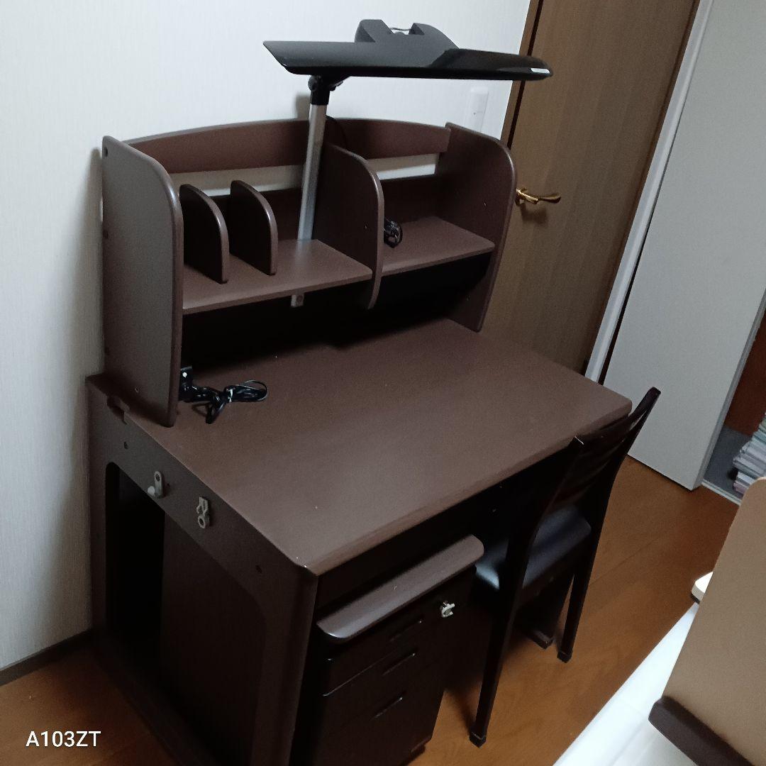 美品　5点セット　学習机、 椅子、上棚、昇降式サイド、卓上ボード　引き取りのみ