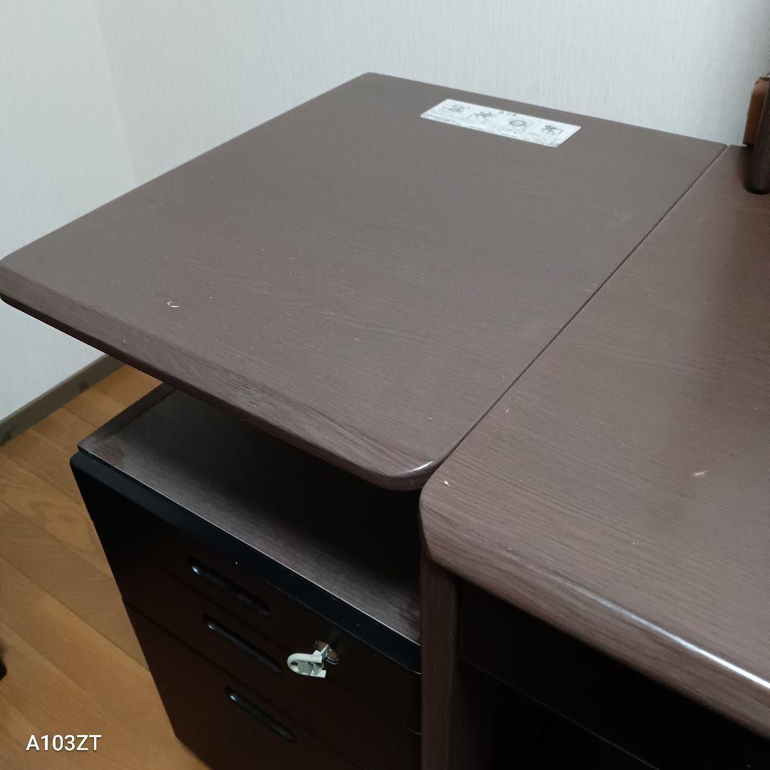 美品　5点セット　学習机、 椅子、上棚、昇降式サイド、卓上ボード　引き取りのみ