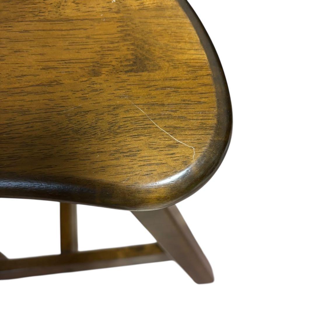 VILLAGE 天然木無垢材 ハイスツール 椅子 2セット