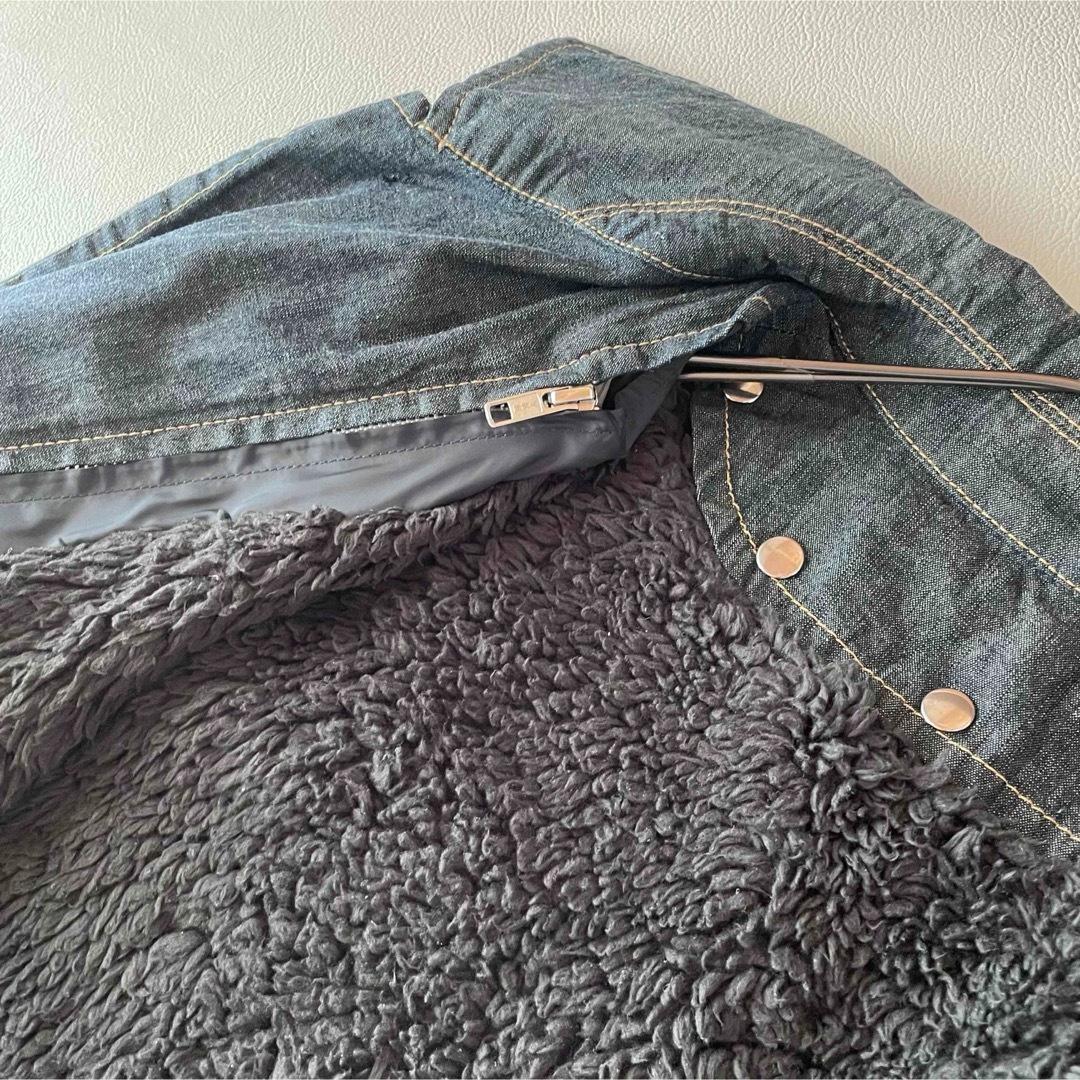 5486【美品】サカイ　デニムステンカラーコート 裏ボア ライナー付き 取外し可