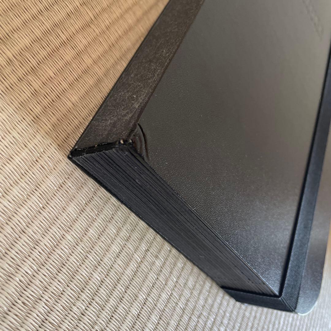 BOOKNITURE ブックニチュア 折りたたみ椅子 スツール レザーブラック黒