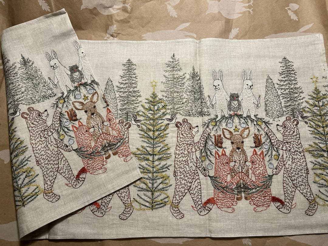 CORAL&TUSK コーラル&タスク テーブルランナー ナプキン×2 3点