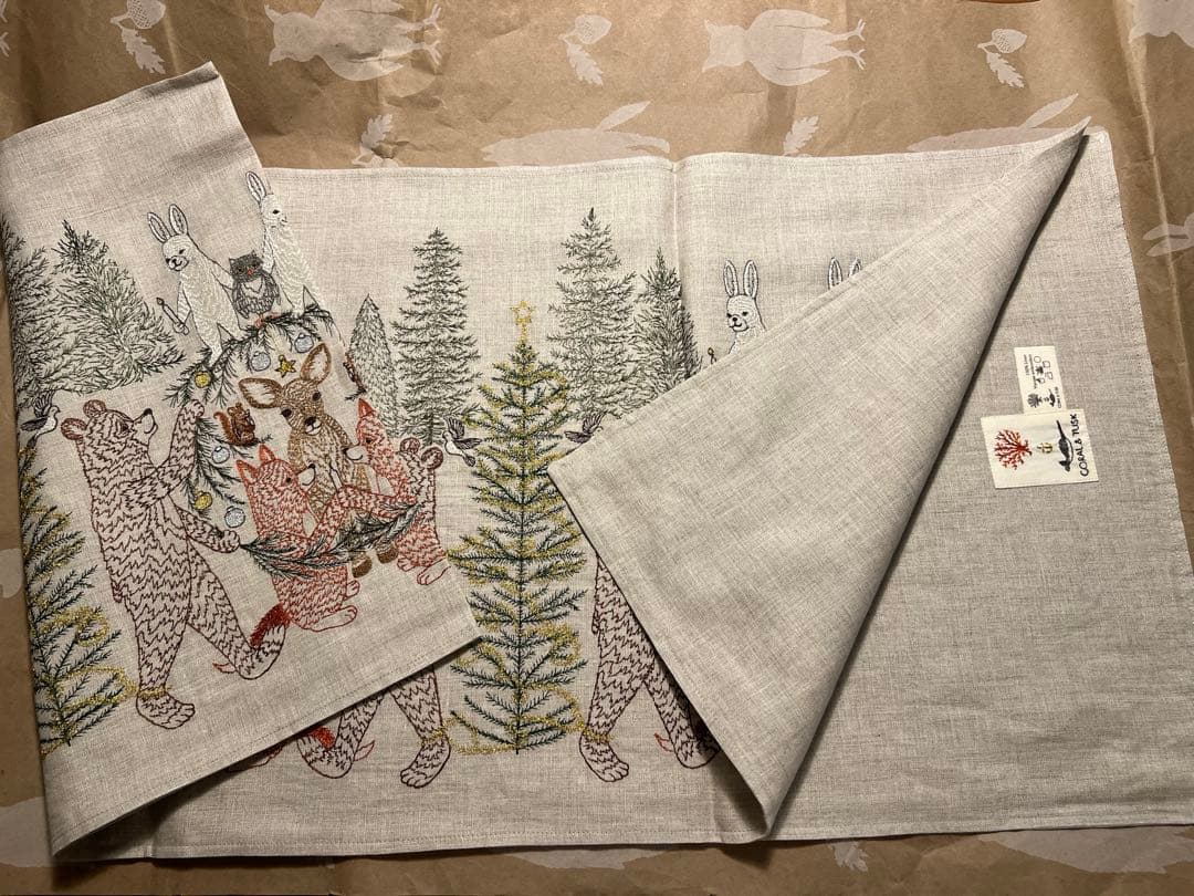 CORAL&TUSK コーラル&タスク テーブルランナー ナプキン×2 3点