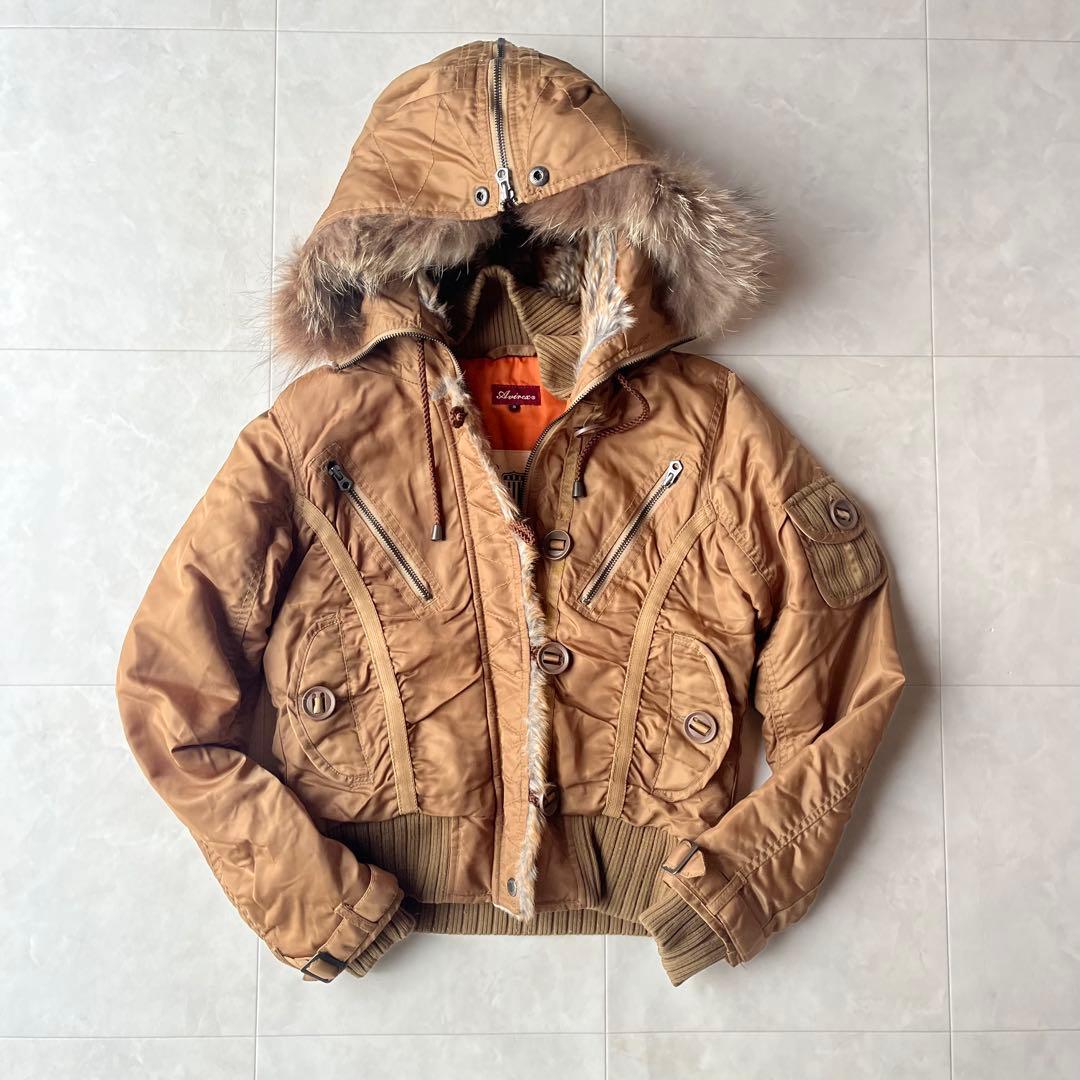 美品✨AVIREX N-2Bフライトジャケット 短尺 ファー脱着可 S Y2K