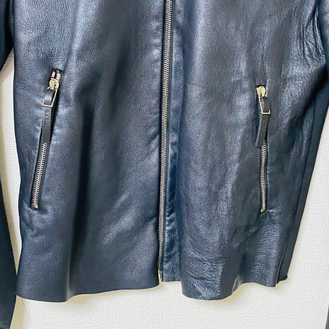 Paul Smith（ポールスミス）ライダース シングル　ラムレザー　M
