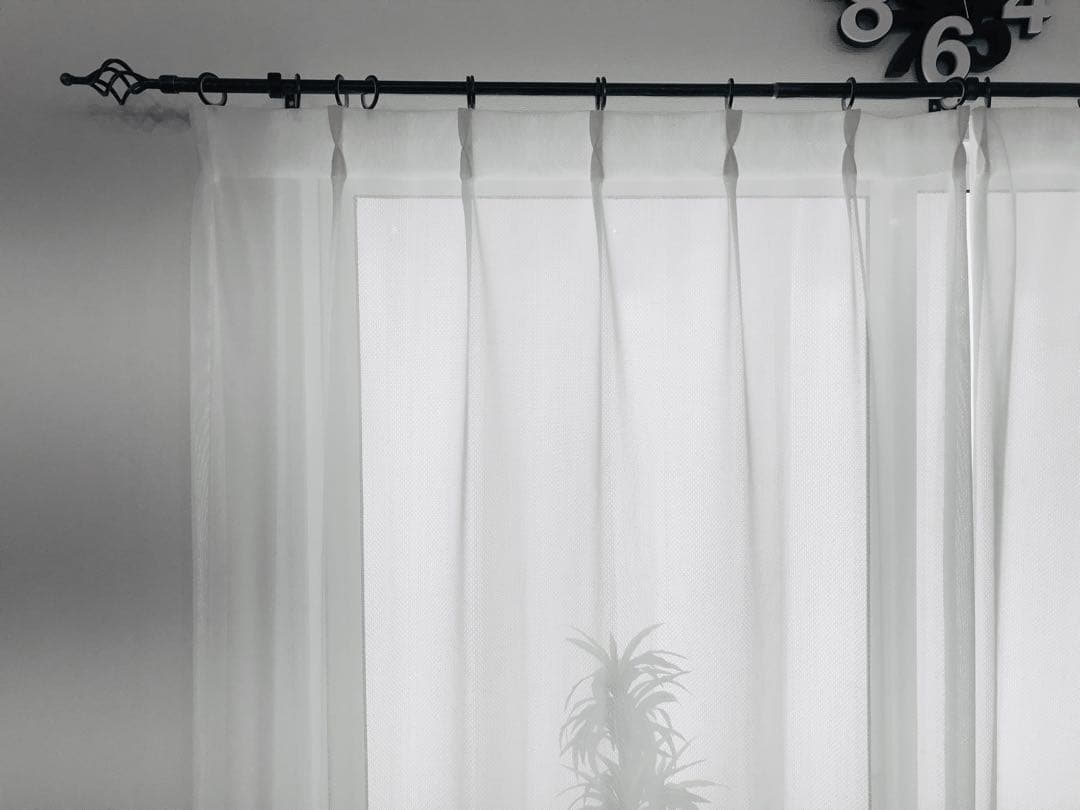 よう　1級遮光防炎　2枚　レース　2枚