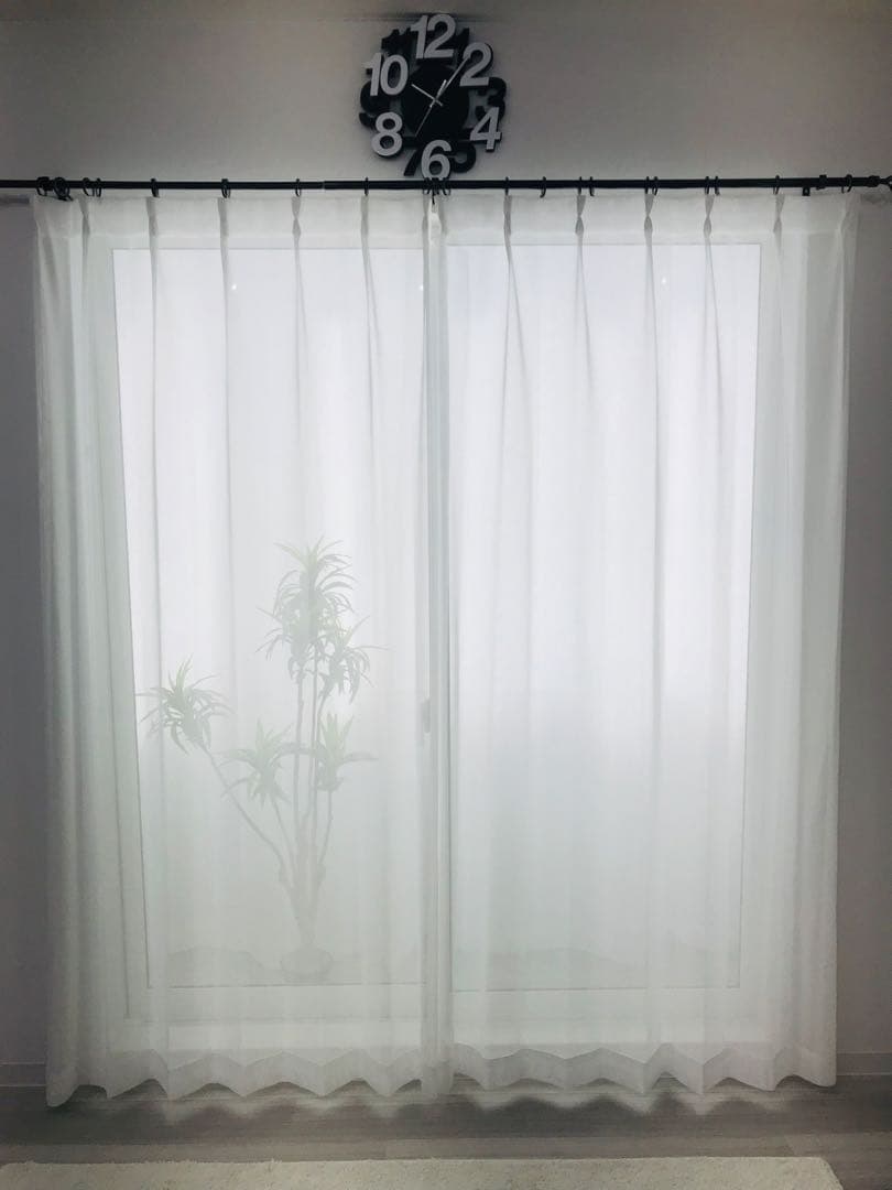 よう　1級遮光防炎　2枚　レース　2枚