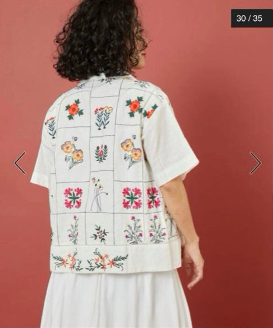 【大幅値下げ】Freada インドパッチワーク刺繍シャツ