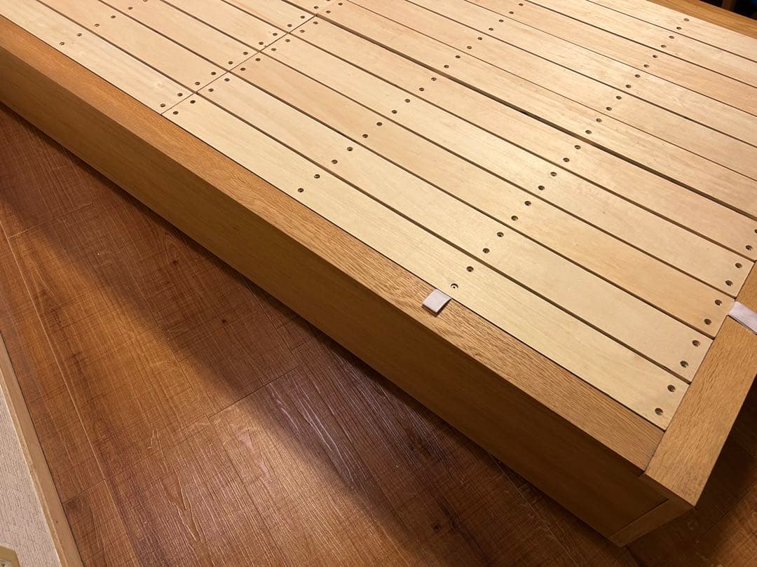 無印良品　収納ベッド　シングル　オーク