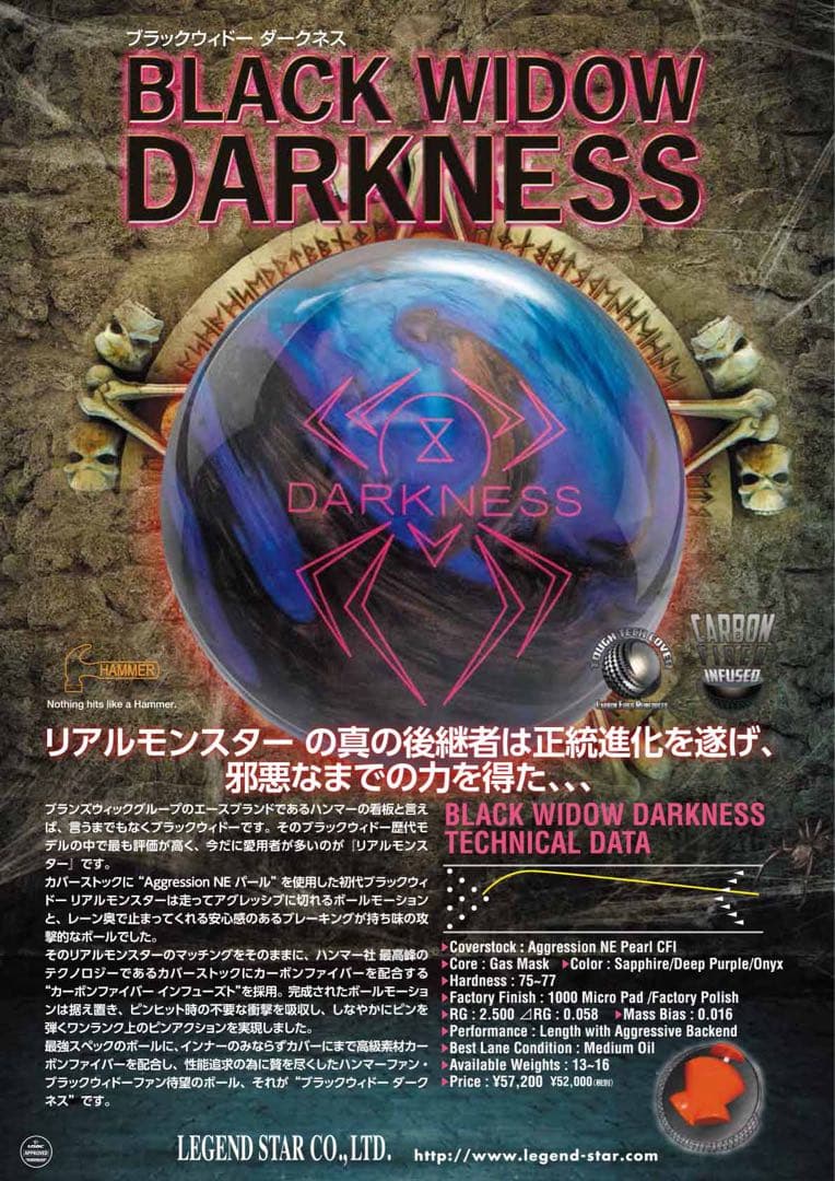 ブラックウィドーダークネス15ポンド