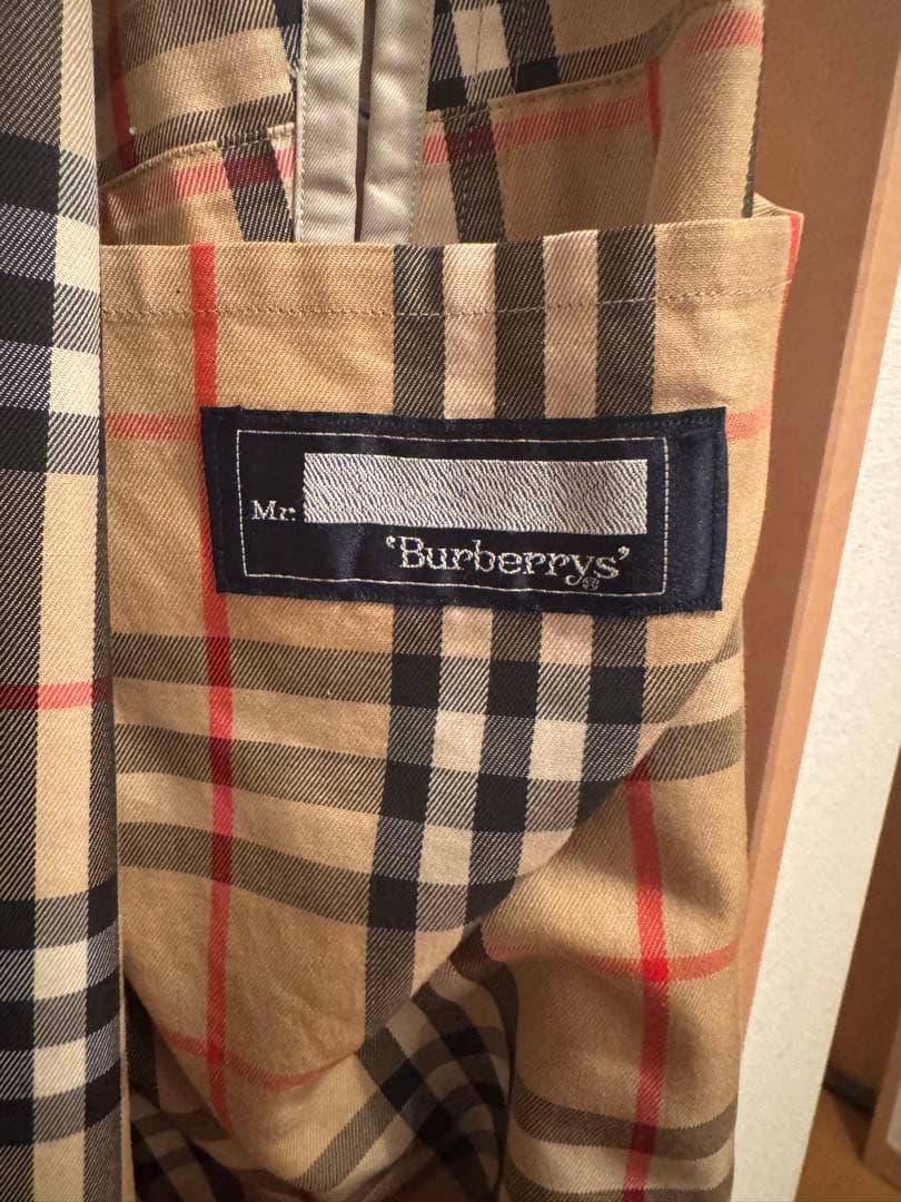 【最終値下げ】Burberry カーキ ステンカラーコート 90's