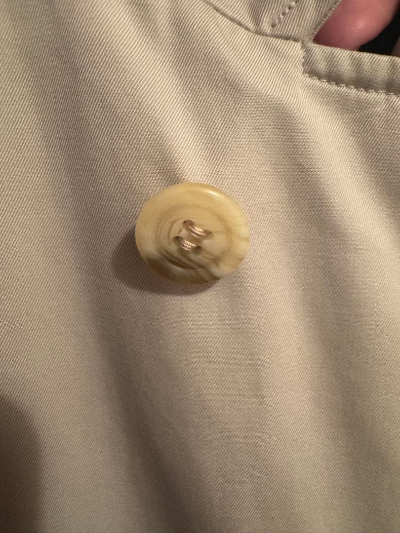 【最終値下げ】Burberry カーキ ステンカラーコート 90's