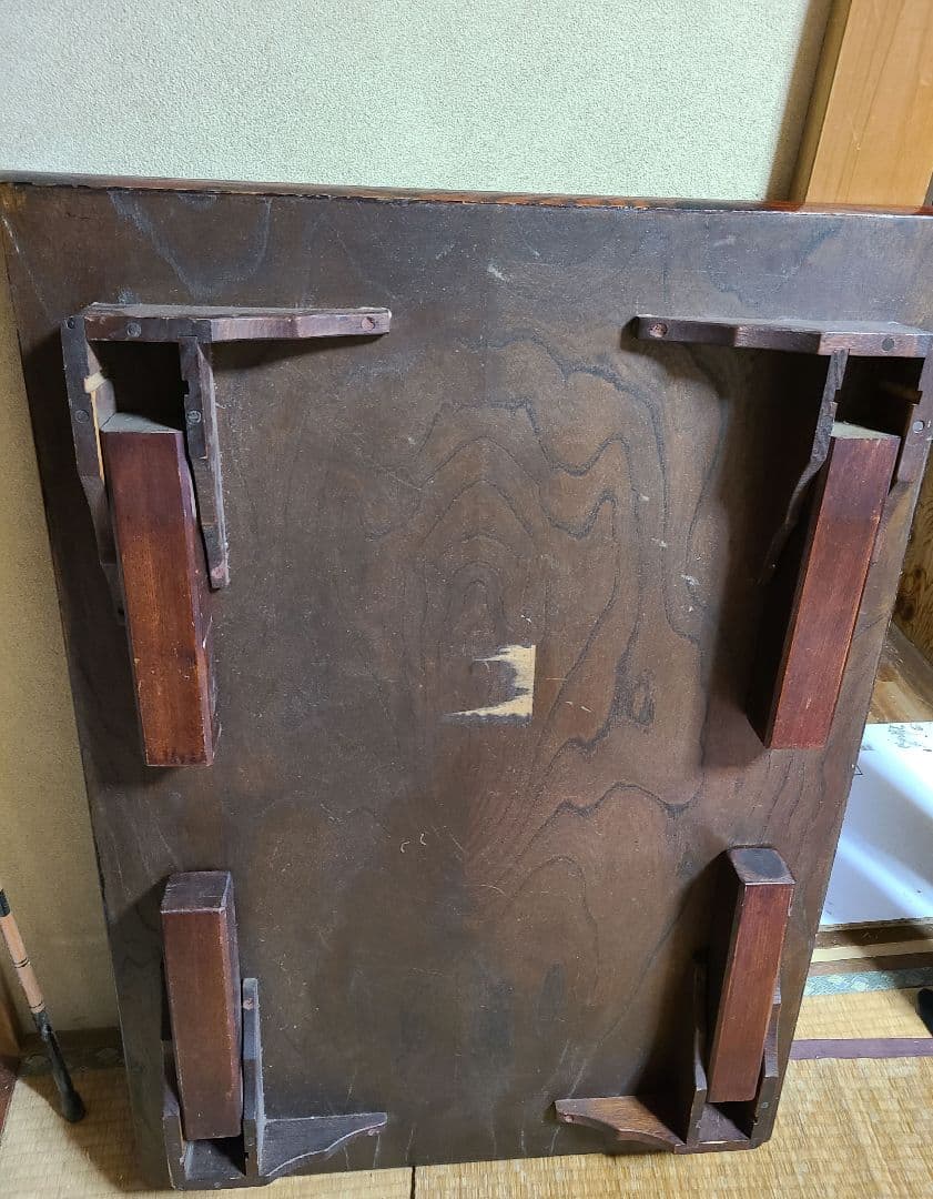 桜一枚板テーブル　1970年頃アンティーク　昭和レトロ