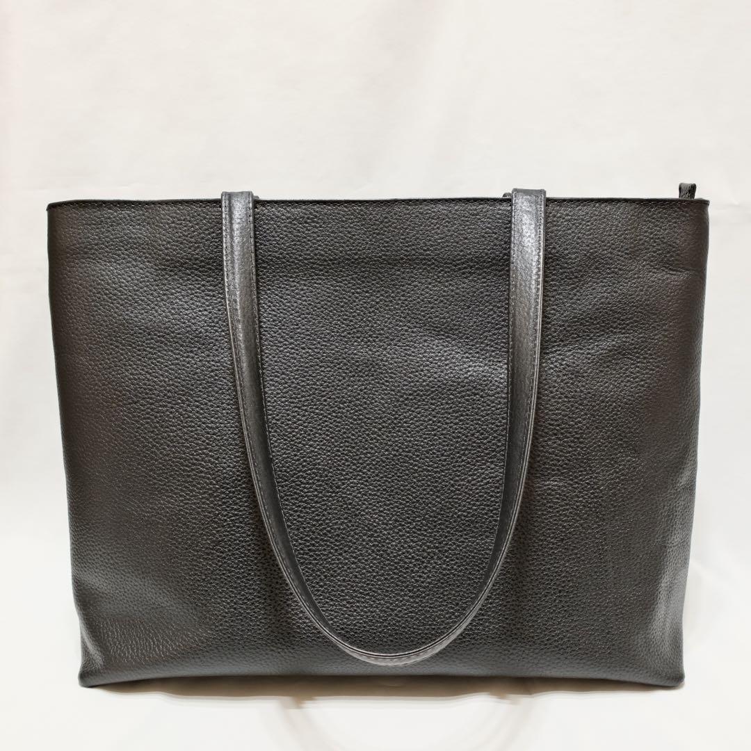 HushTug ハッシュタグ　レザートート　ブラック