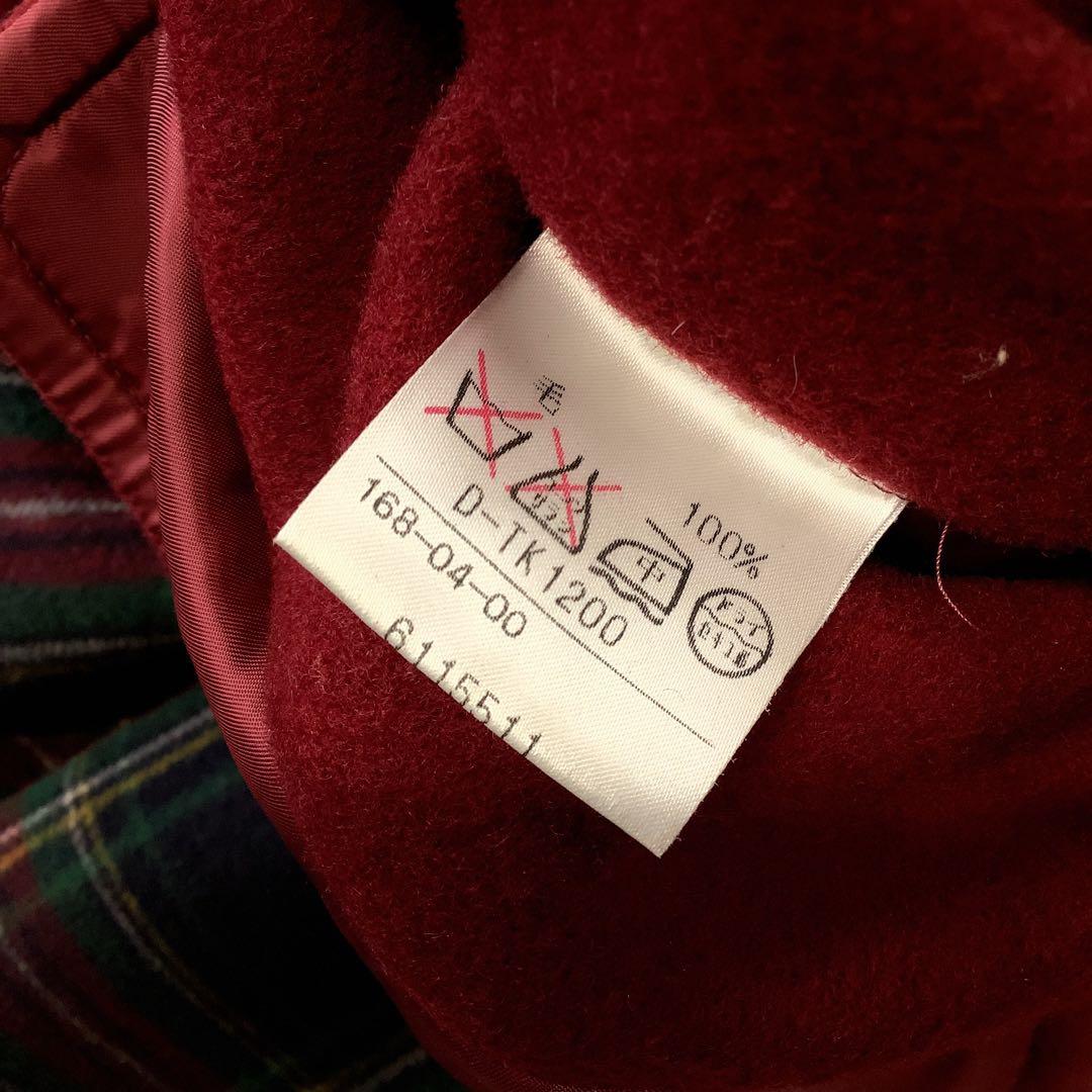 Aquascutum ウール ダッフル コート レッド