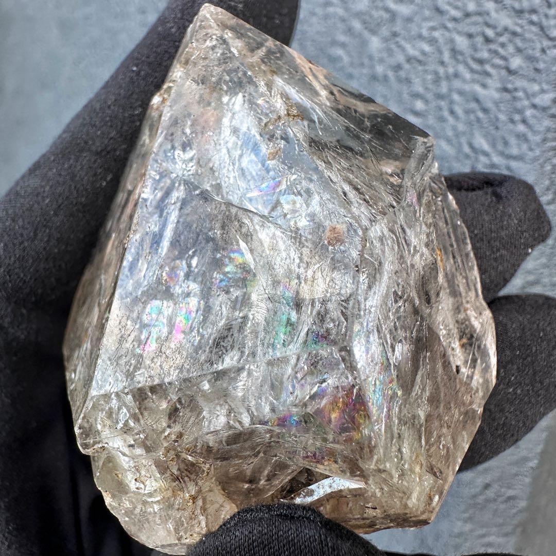 超高波動☆エネルギーの浄化❗️ハーキマー水晶レインボー☆パワーストーンA1527