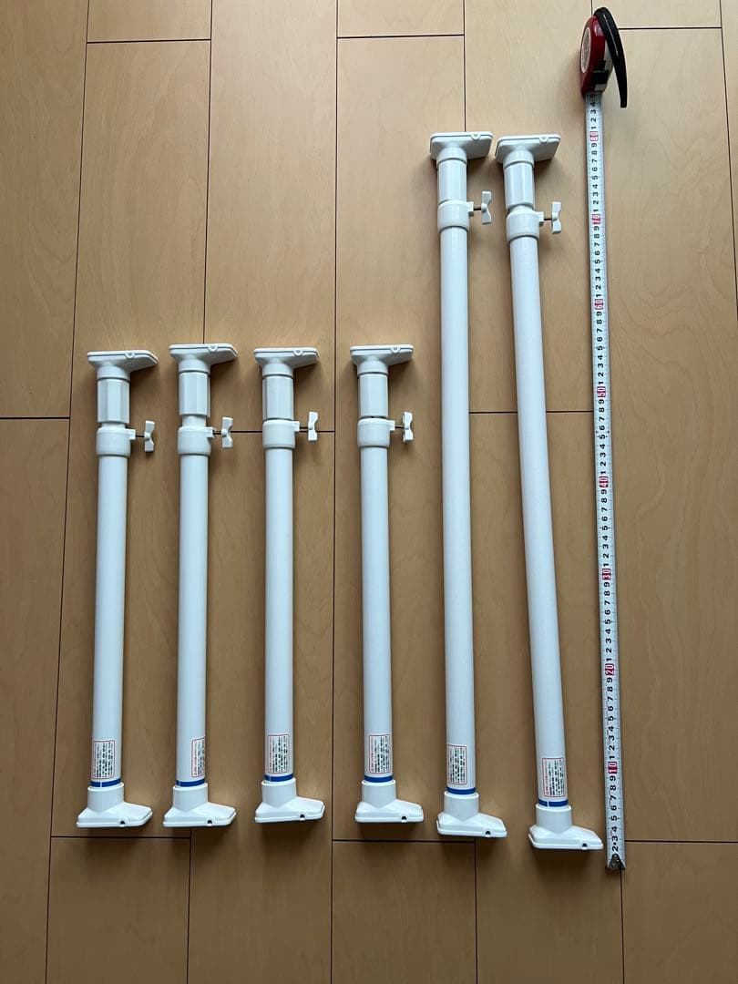 【まとめ買い】山崎実業Tower 伸縮つっぱり棒用棚板S& つっぱり棒