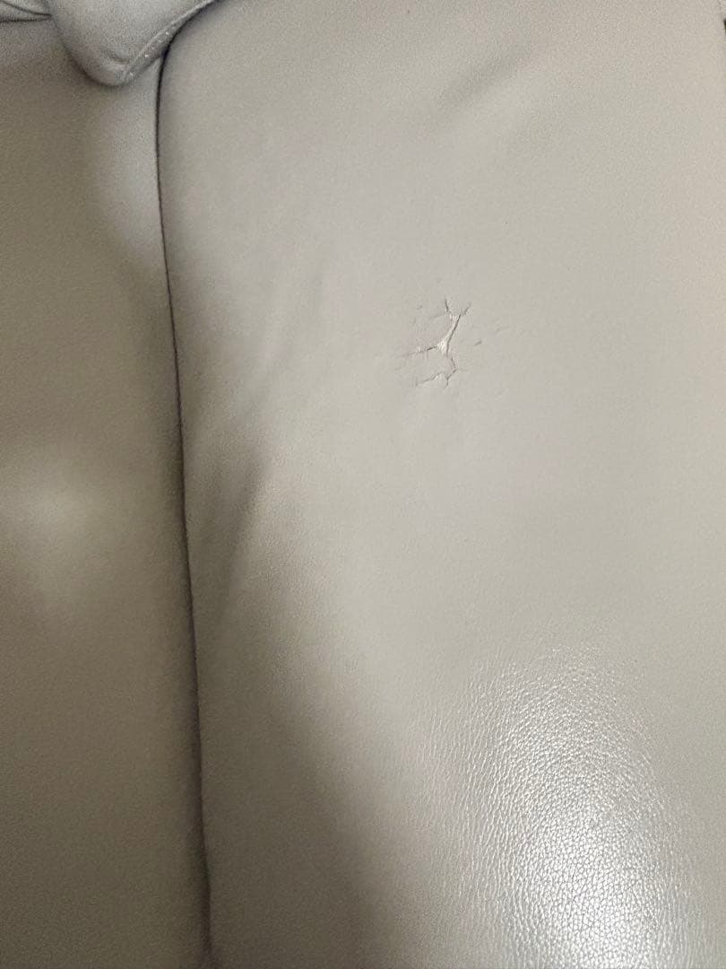 ソファ 2人掛け グレー 合皮 レザー 布製 二人掛け ローソファ Gino