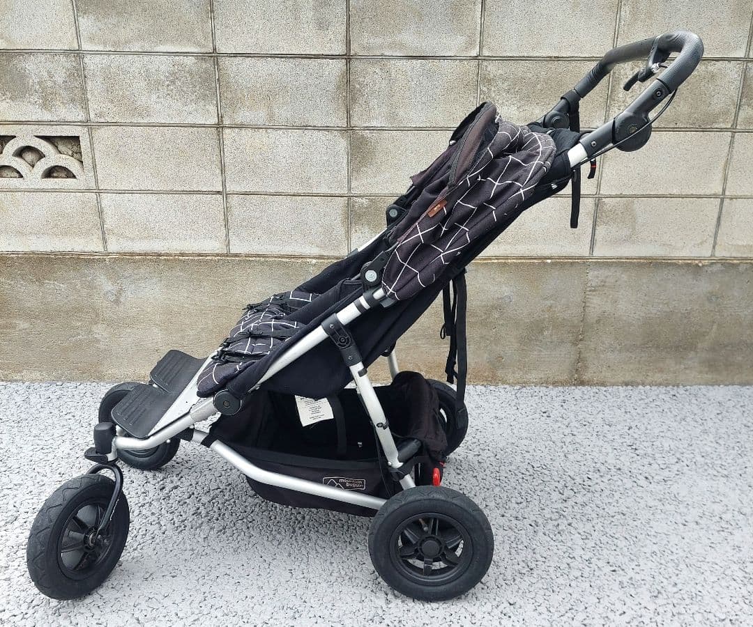 【お値下】マウンテンバギーデュエット　専用レインカバー付き　双子ベビーカー