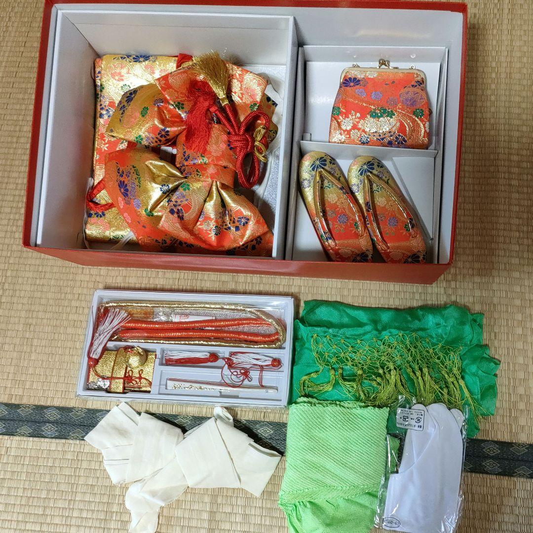 専用です　　七五三　七歳　着物　結び帯　セット　祝い着　一式