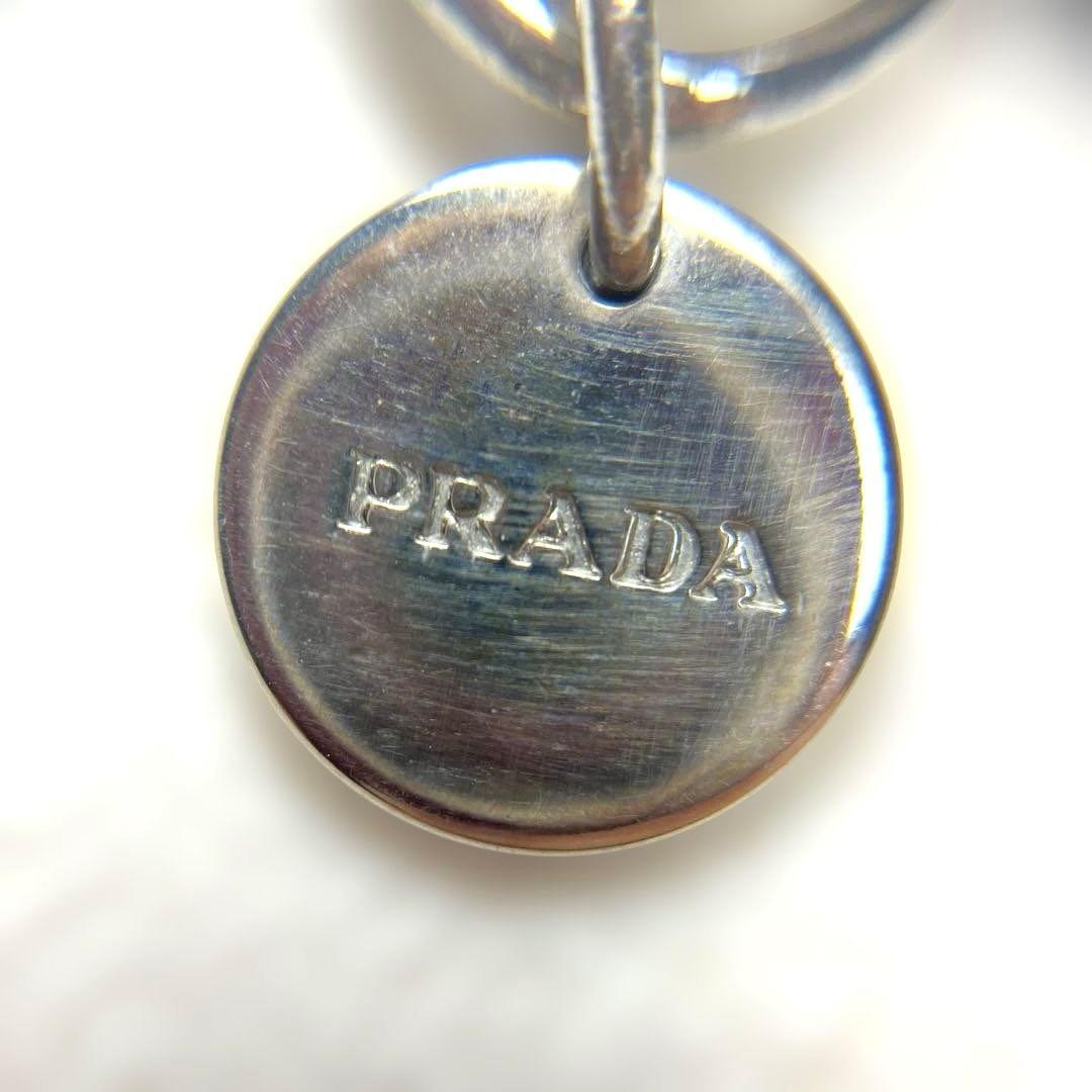 【正規品】PRADA 『Y』レザー イニシャル キーチェーン