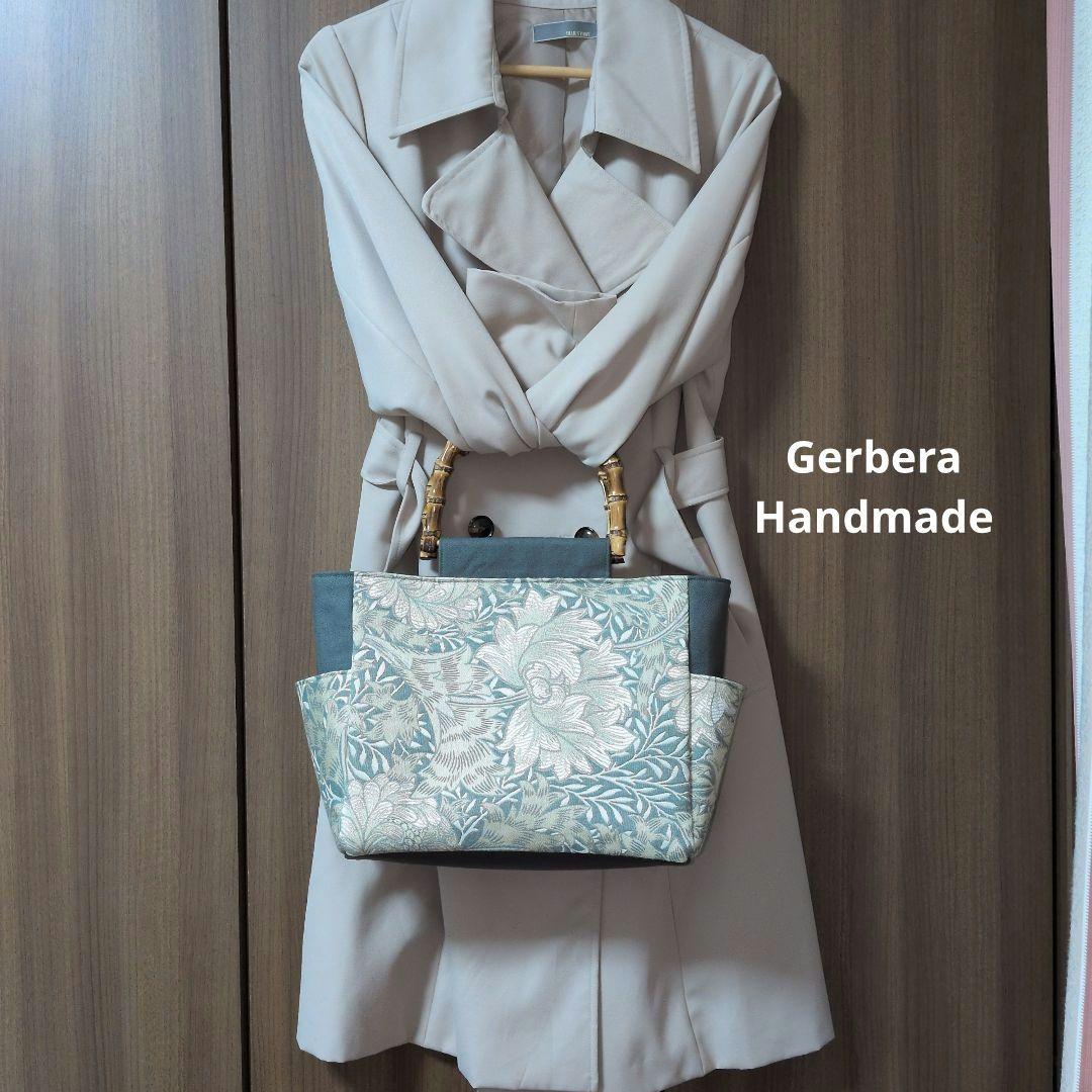 ウィリアムモリス川島織物ハンドメイドトートバッグ　クリサンティマム