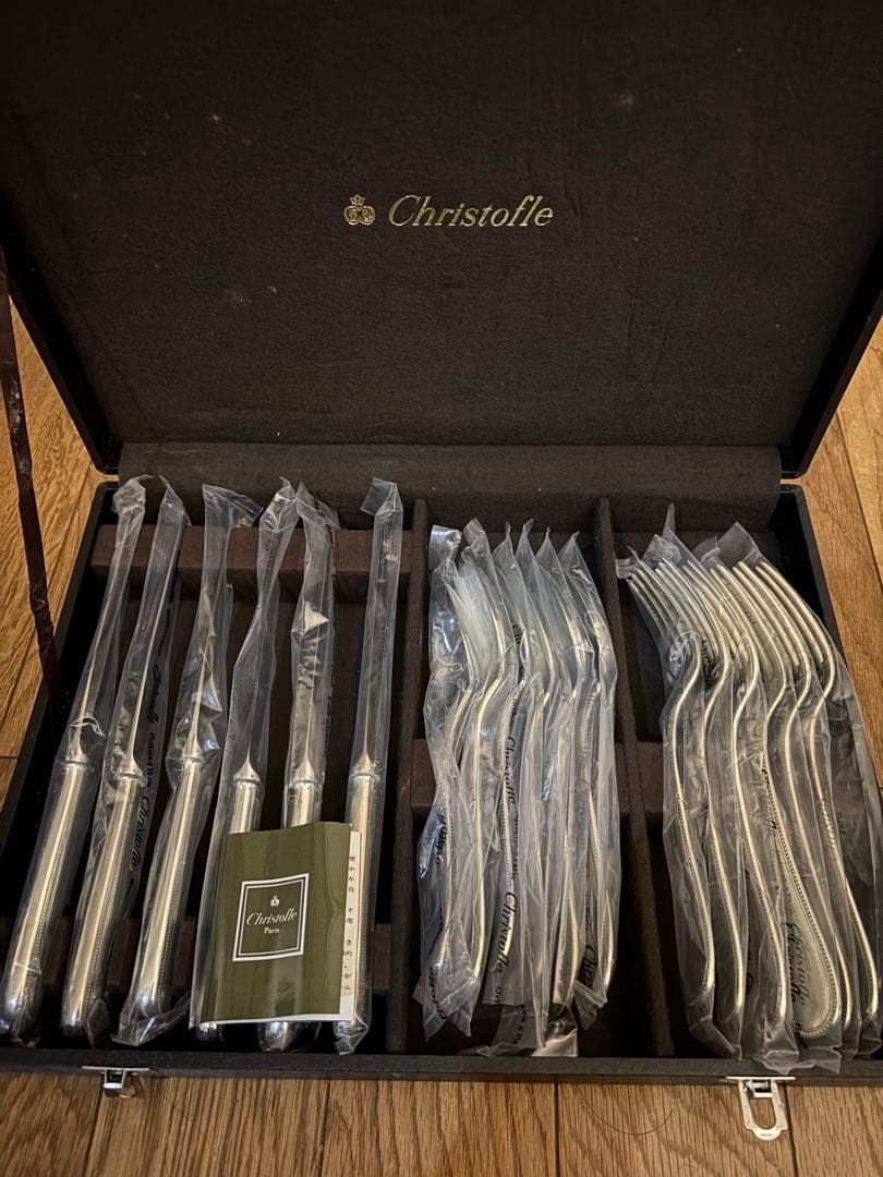 Christofle カトラリーセット フォークとナイフ各6本