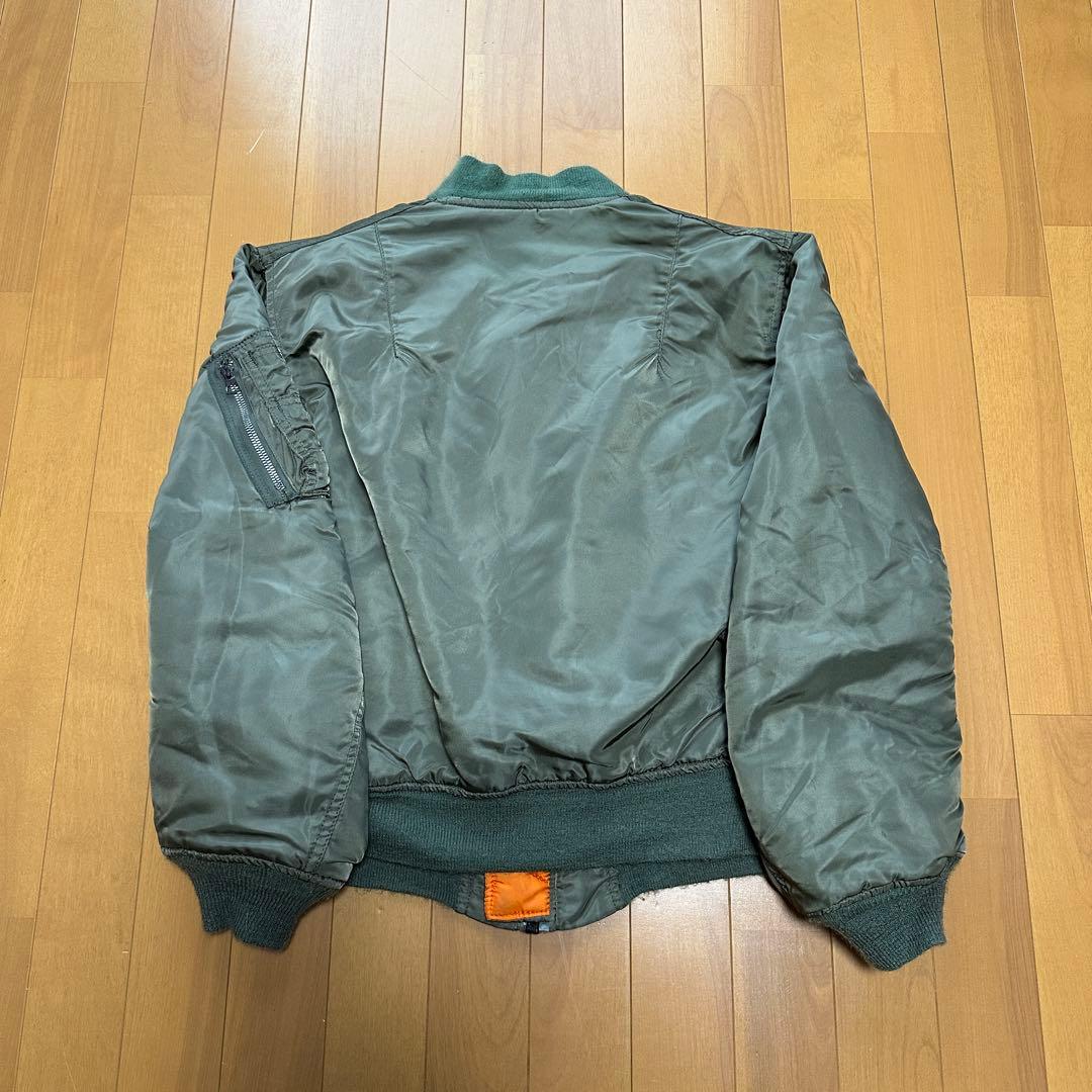 ALPHA MA-1 USA製 IDEALジップ SMALL ヴィンテージ