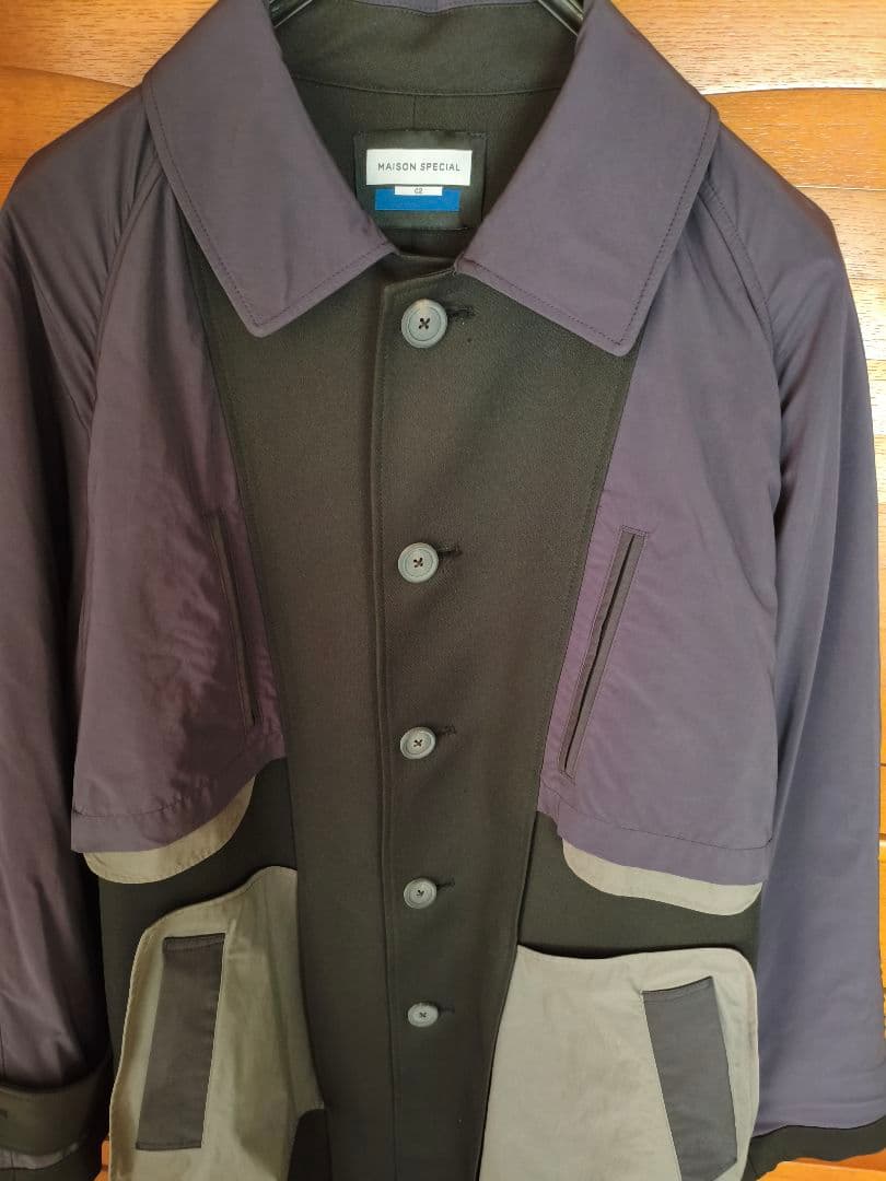 メゾンスペシャル インサイドアウトプライムオーバーステンカラーコート