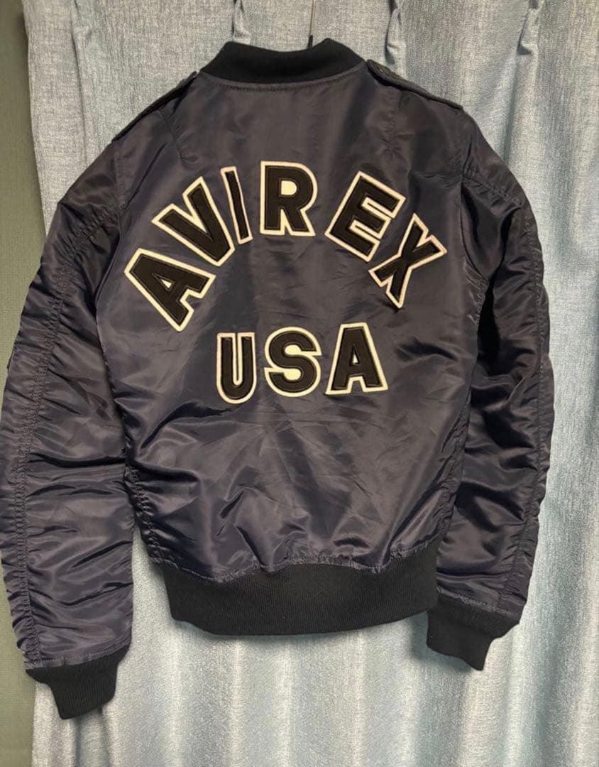 「あと2日で販売終わり」AVIREX MA-1 フライトジャケット M ネイビー