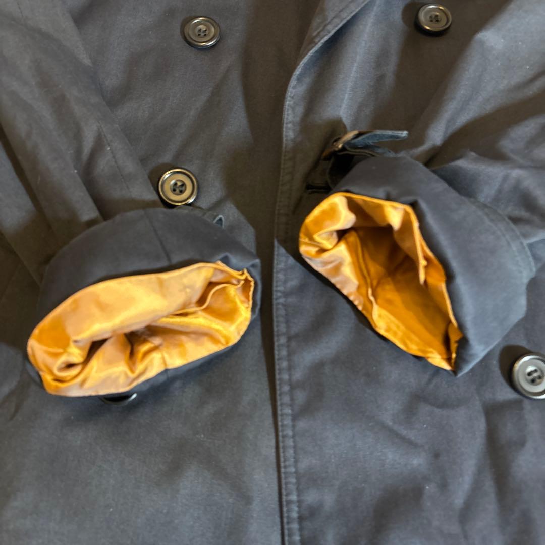 【美品】80s アクアスキュータム トレンチコート vintage 古着　紺