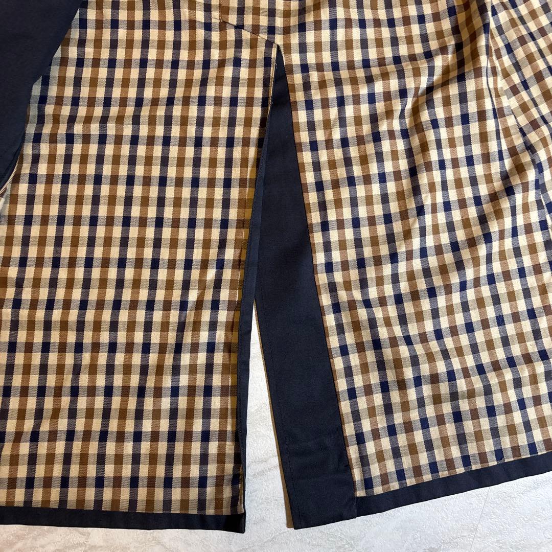 【美品】80s アクアスキュータム トレンチコート vintage 古着　紺