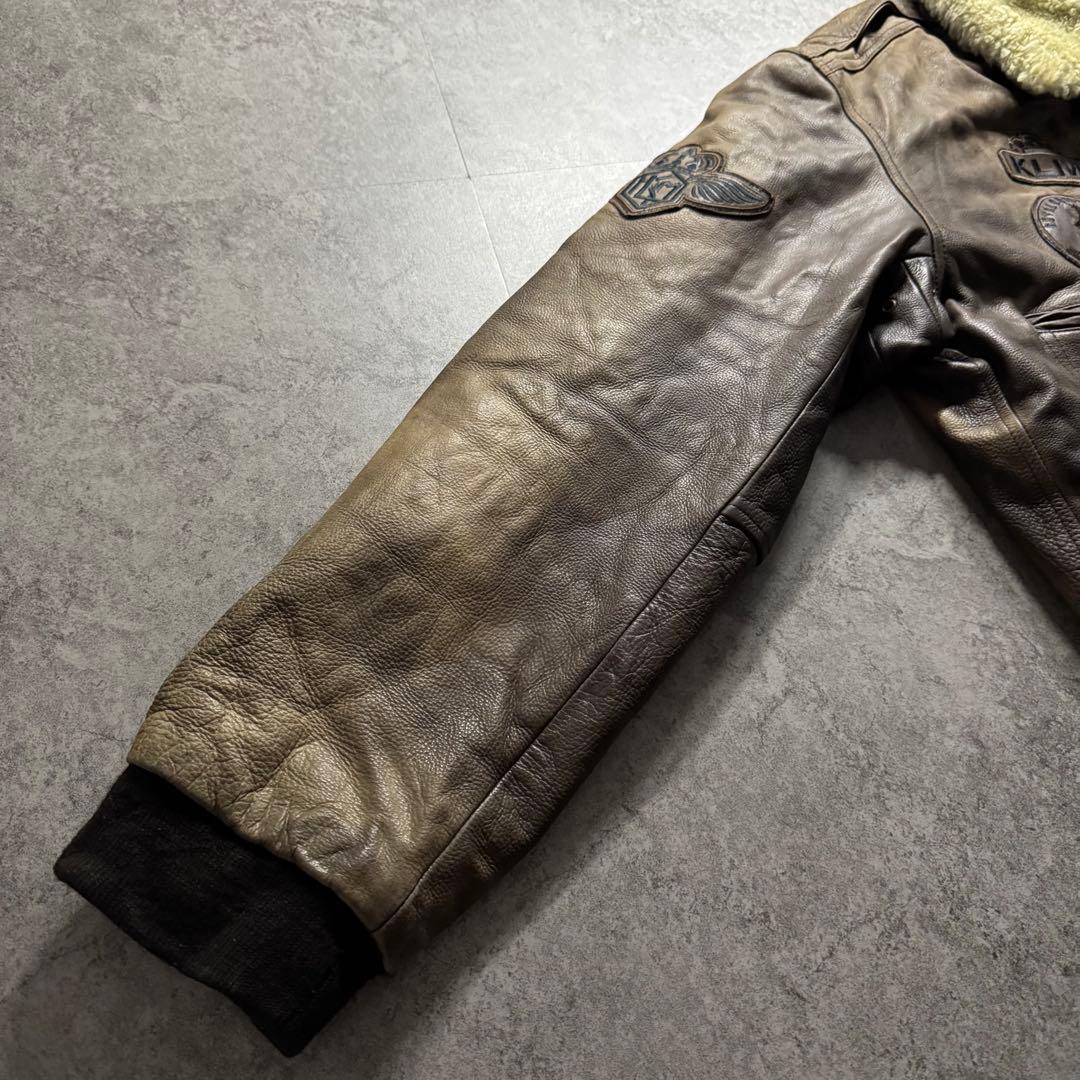 【90s vintage】フライトジャケット　G-1 A-2 ワッペン　2XL