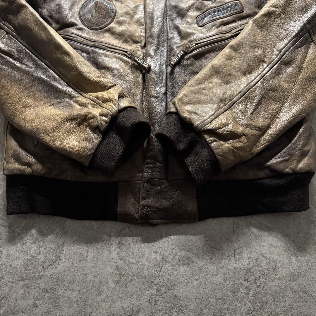 【90s vintage】フライトジャケット　G-1 A-2 ワッペン　2XL