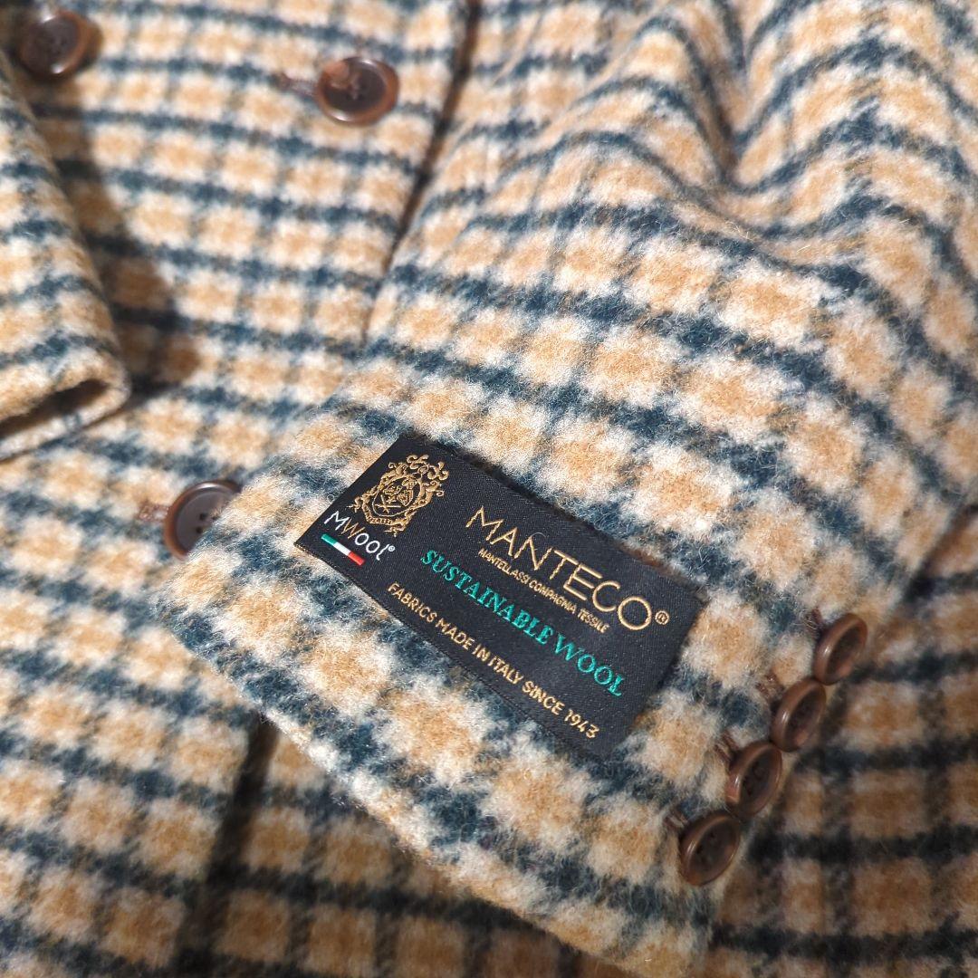 Ameri　CHECK ECO WOOL BIG JACKET