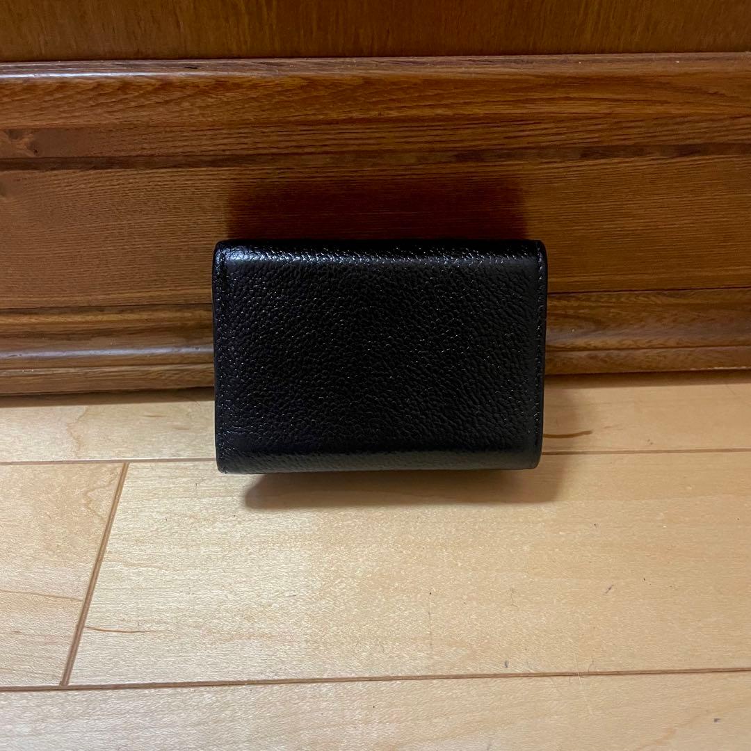 SAINT LAURENT ミニ 三つ折り財布 YSL レザー