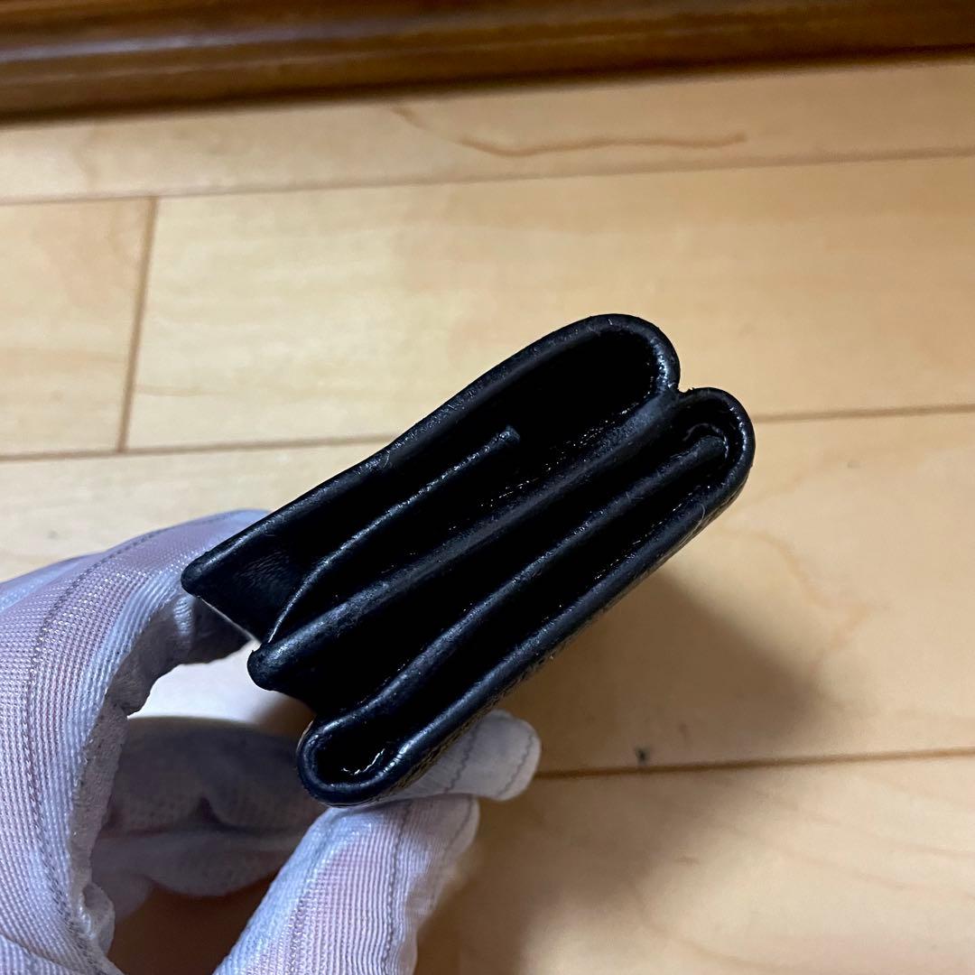 SAINT LAURENT ミニ 三つ折り財布 YSL レザー