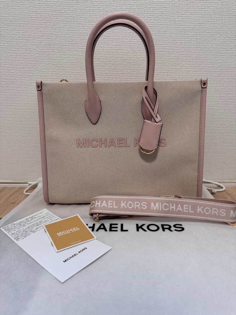 MICHAEL KORS トートバッグ ベージュ/ピンク