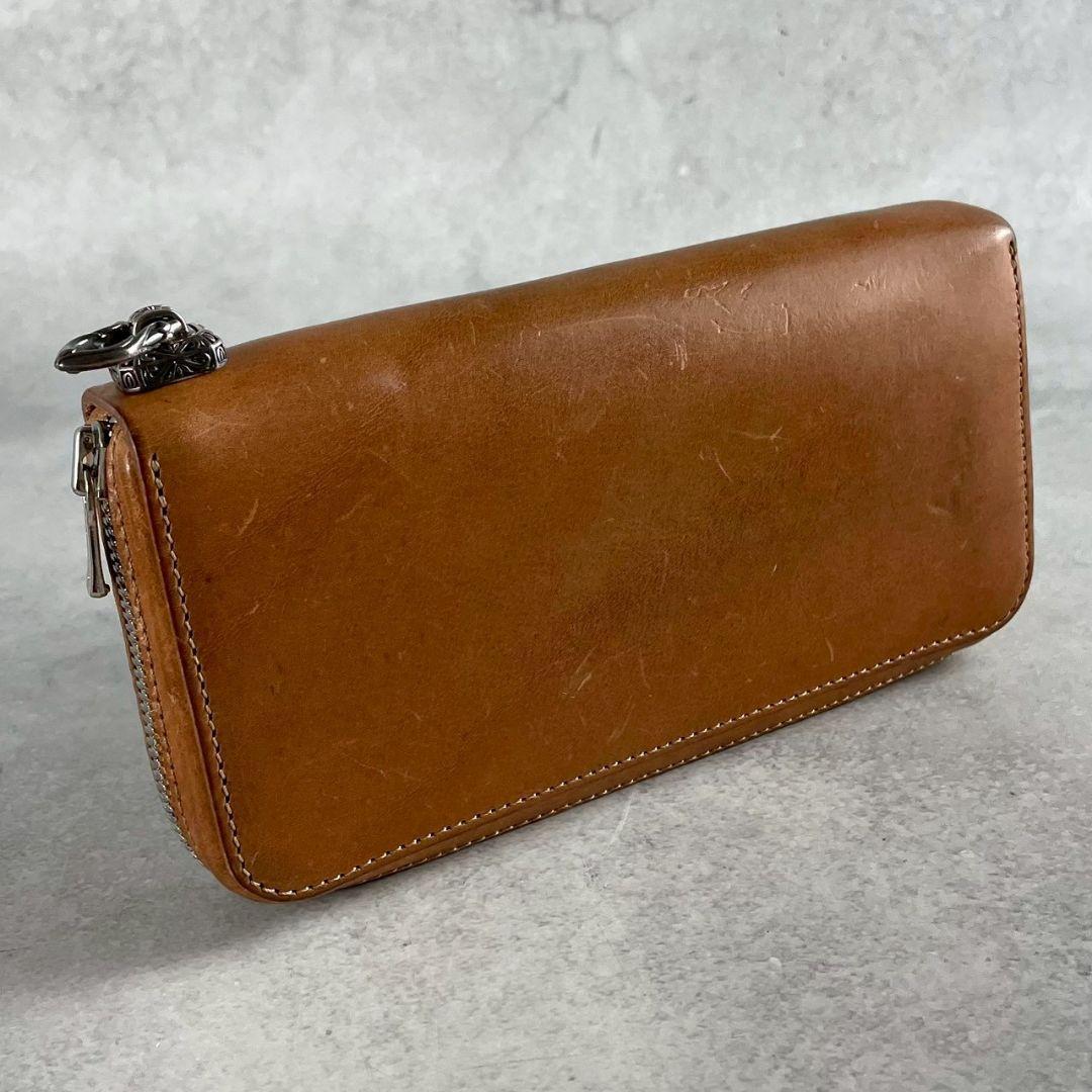 アルズニ alzuni ラウンドファスナー ドロップハンドル コンチョ 茶