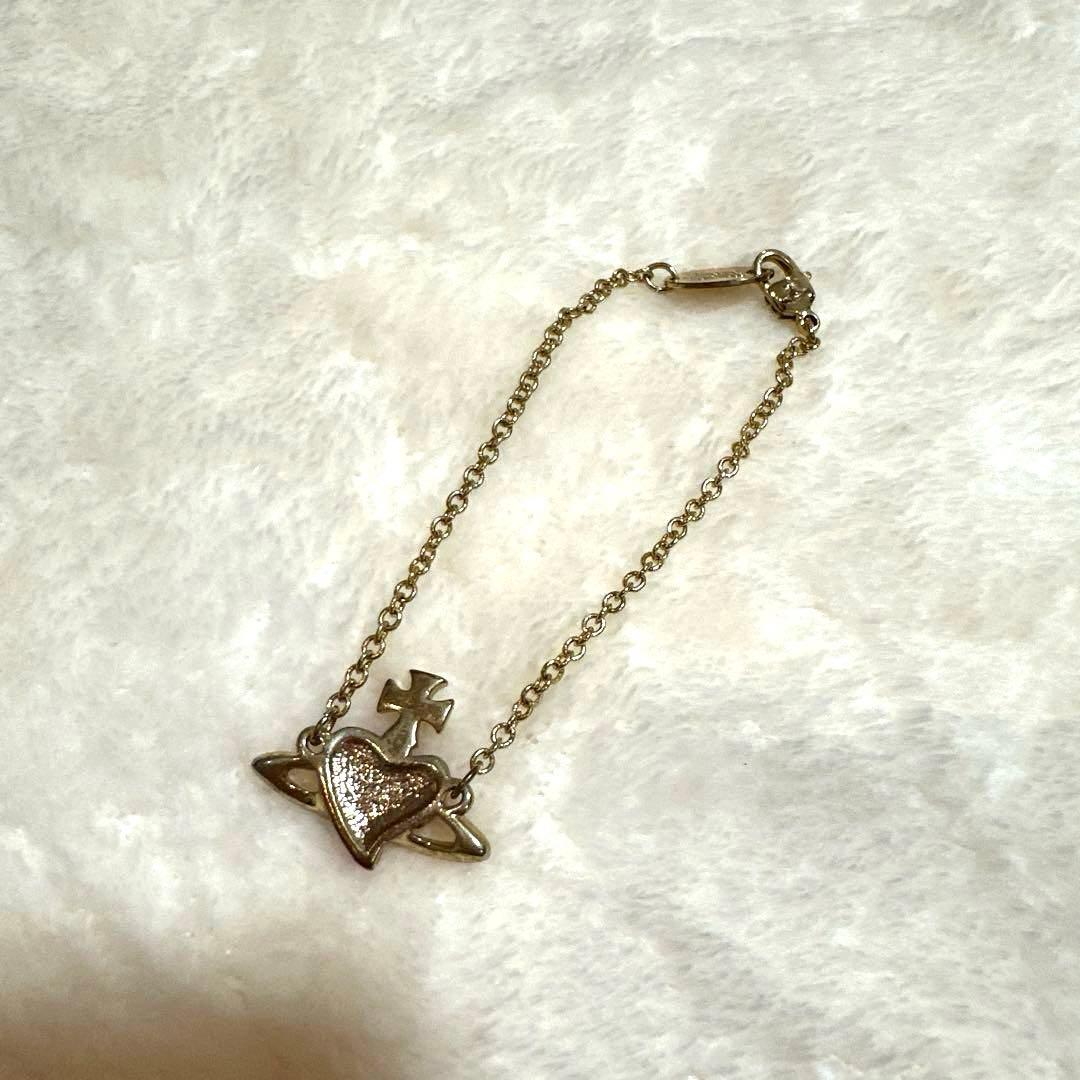 Vivienne Westwood ハート ブレスレット ゴールド ピンク